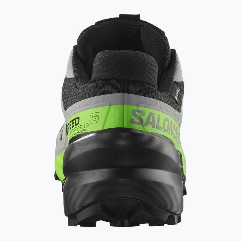Кросівки для бігу чоловічі Salomon Speedcross 6 GTX black/alloy/green gecko 5