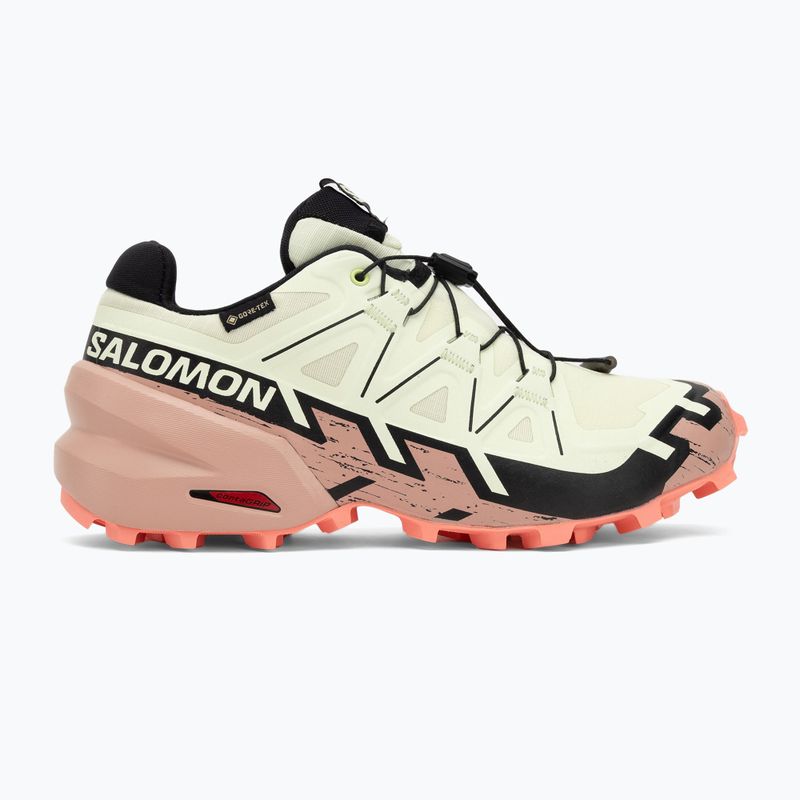 Кросівки для бігу жіночі Salomon Speedcross 6 GTX lime cream/mahogany rose/black 2