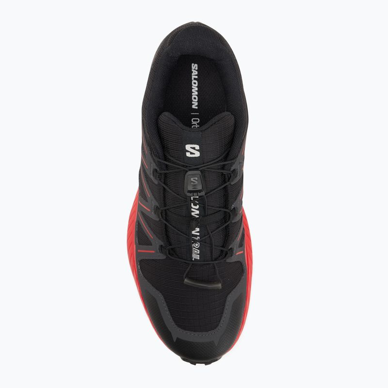Кросівки для бігу чоловічі Salomon Speedcross Peak black/asphalt/fiery red 5