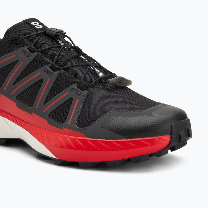 Кросівки для бігу чоловічі Salomon Speedcross Peak black/asphalt/fiery red 7