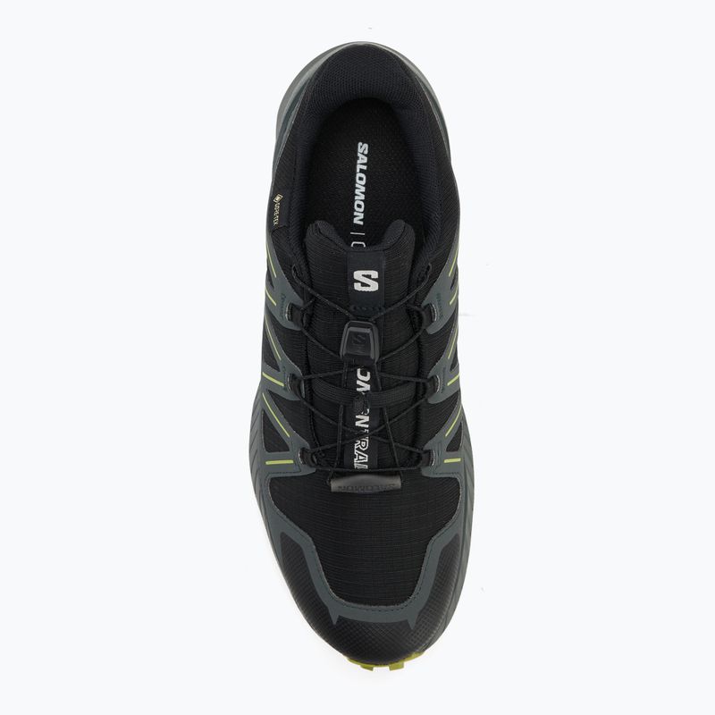 Кросівки для бігу чоловічі Salomon Speedcross Peak GTX black/urban chic/dark citron 5