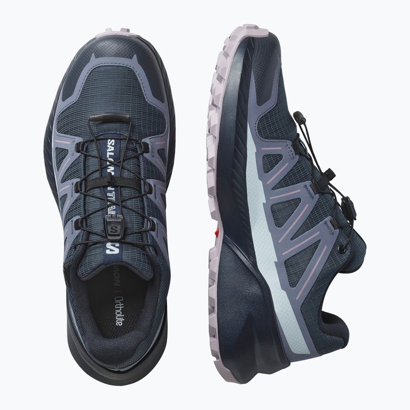 Кросівки для бігу жіночі Salomon Speedcross Peak GTX blue nights / grisaille / nirvana 8