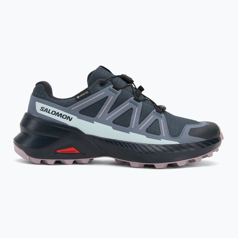 Кросівки для бігу жіночі Salomon Speedcross Peak GTX blue nights / grisaille / nirvana 2