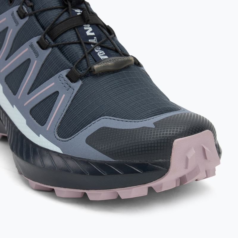 Кросівки для бігу жіночі Salomon Speedcross Peak GTX blue nights / grisaille / nirvana 7