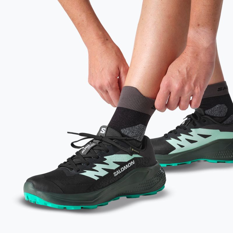 Кросівки для бігу жіночі Salomon Alphaglide GTX hantom/urban chic/waterfall 8