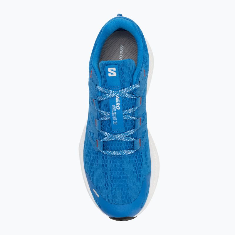 Кросівки для бігу чоловічі Salomon Aero Glide 3 french blue/white/cherry tomato 5