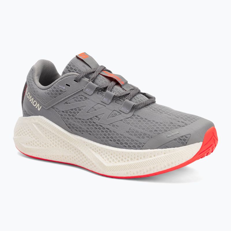 Кросівки для бігу чоловічі Salomon Aero Glide 3 alloy/vanilla ice/neon flame