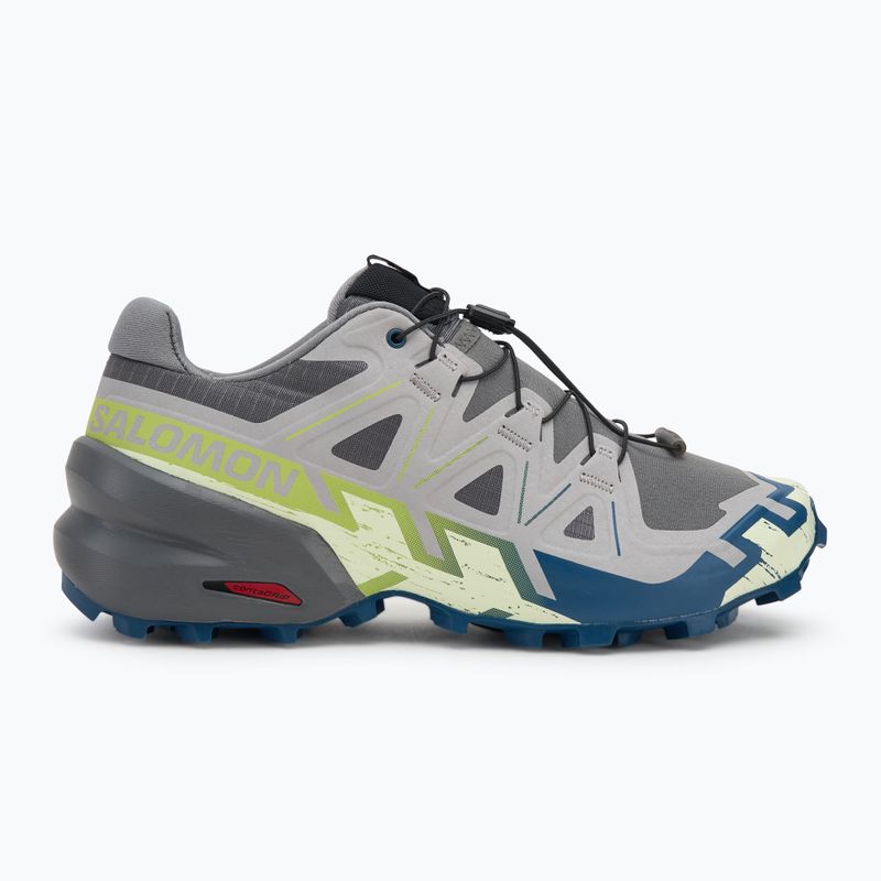 Кросівки для бігу чоловічі Salomon Speedcross 6 castlerock/lime cream/poseidon 2