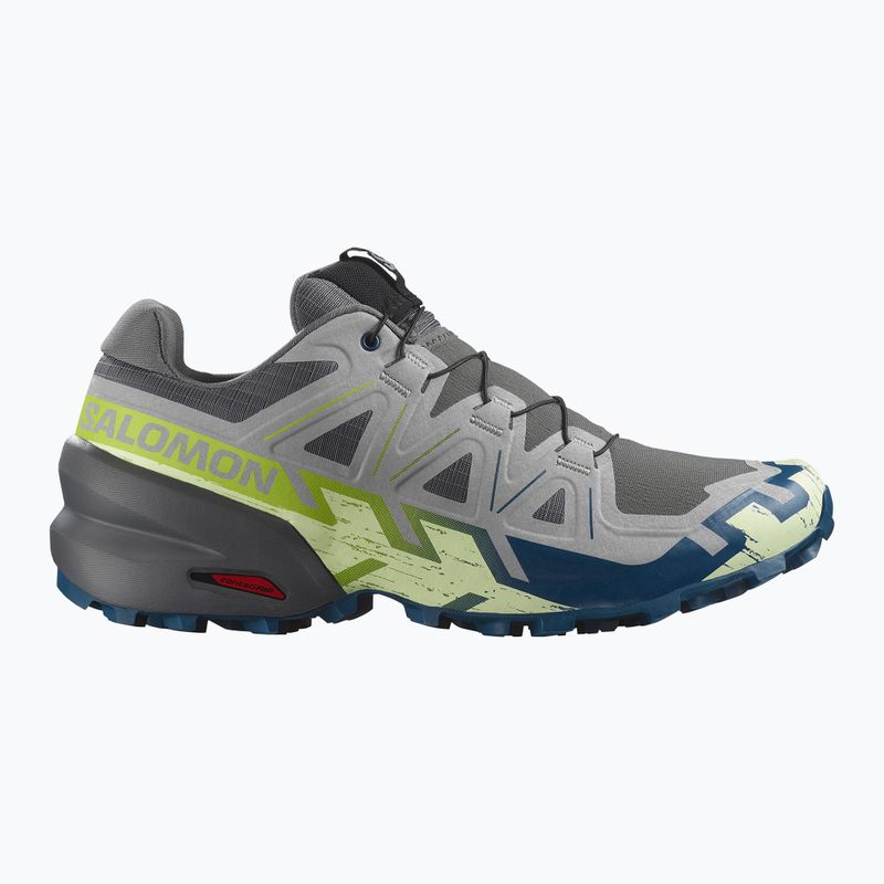 Чоловічі бігові кросівки Salomon Speedcross 6 castlerock/lime cream/poseidon 2