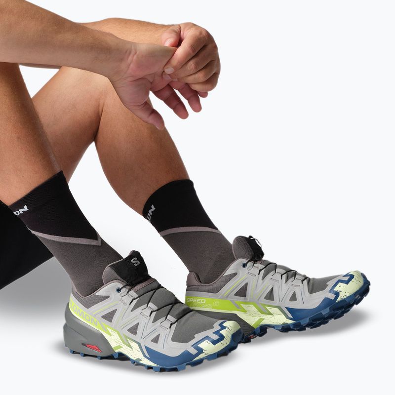 Чоловічі бігові кросівки Salomon Speedcross 6 castlerock/lime cream/poseidon 7
