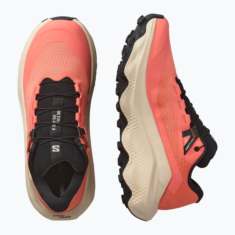 Кросівки для бігу жіночі Salomon Ultra Glide 3 fusion coral/tender peach/black 6
