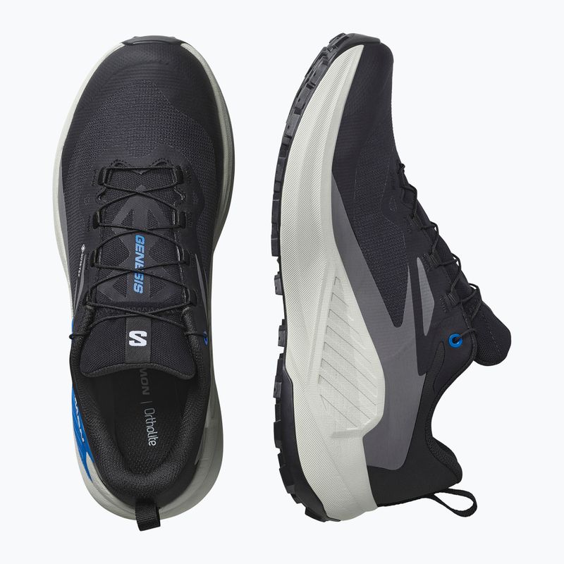 Кросівки для бігу чоловічі Salomon Genesis GTX black/lunar rock/french blue 13