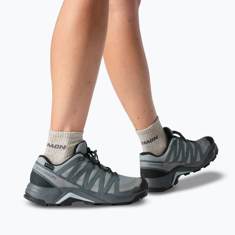 Кросівки трекінгові жіночі Salomon X-Adventure Recon Waterproof mnment/turbu 15