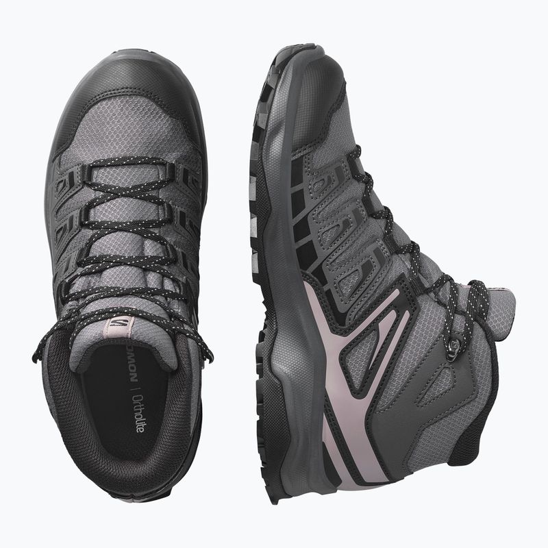 Кросівки трекінгові жіночі Salomon Extegra GTX Mid henna/run raisin/mahogany rose 12