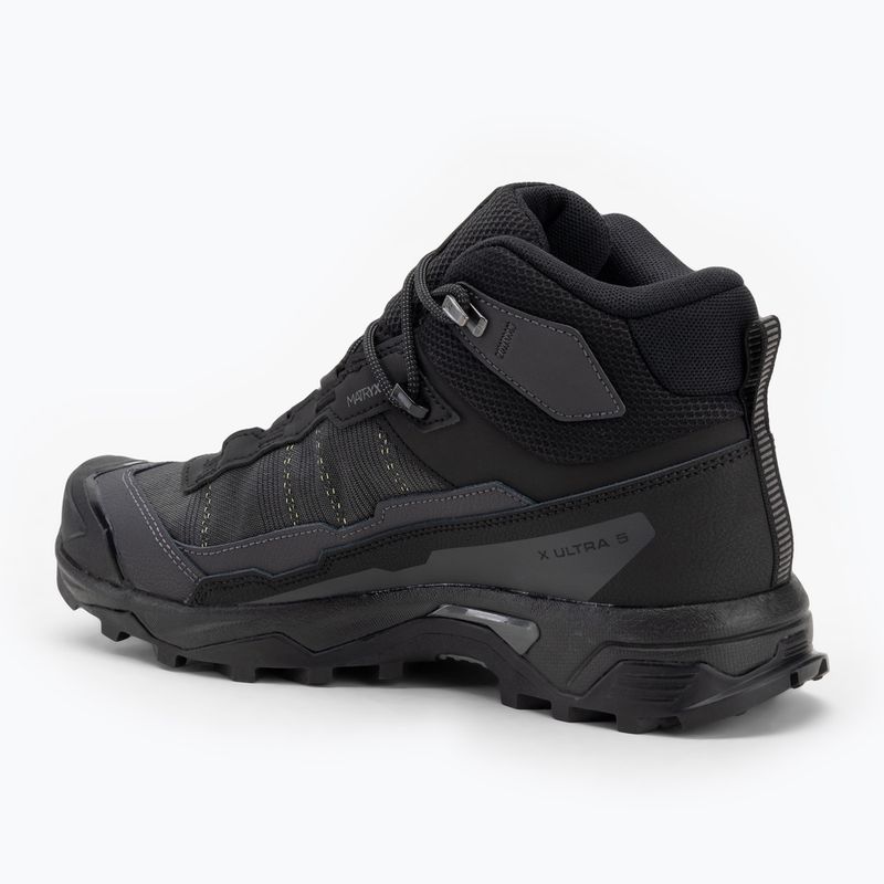 Чоловічі трекінгові черевики Salomon X Ultra 5 MID GTX чорні / асфальт / замок 3