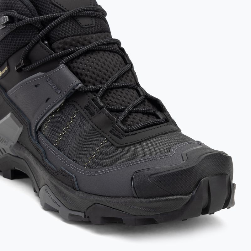 Чоловічі трекінгові черевики Salomon X Ultra 5 MID GTX чорні / асфальт / замок 7