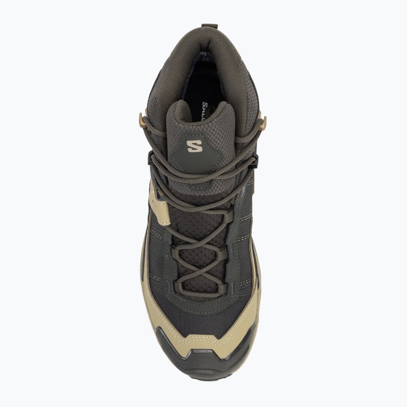 Чоловічі трекінгові черевики Salomon X Ultra 5 MID GTX торф'яні / сіро-зелені / сині ночі 5