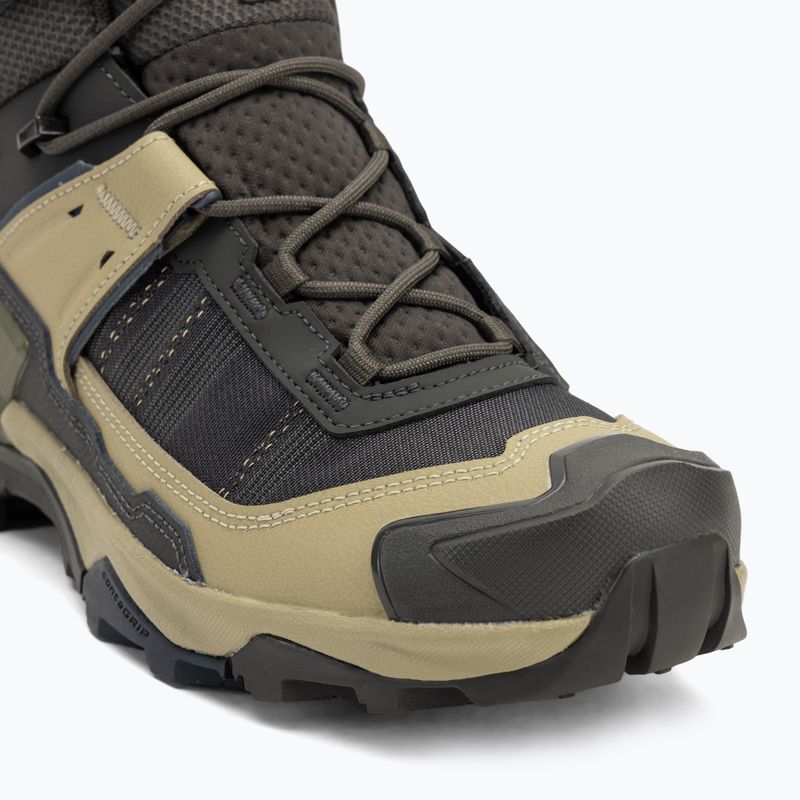 Чоловічі трекінгові черевики Salomon X Ultra 5 MID GTX торф'яні / сіро-зелені / сині ночі 7