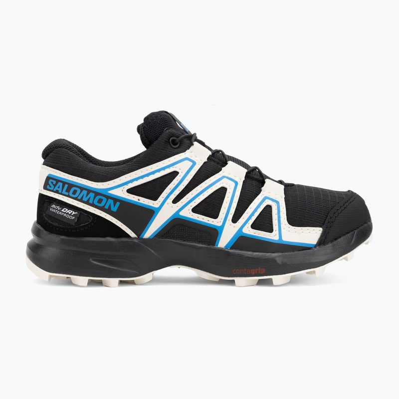 Кросівки для бігу дитячі Salomon Speedcross Waterproof black/vanilla ice/french blue 2