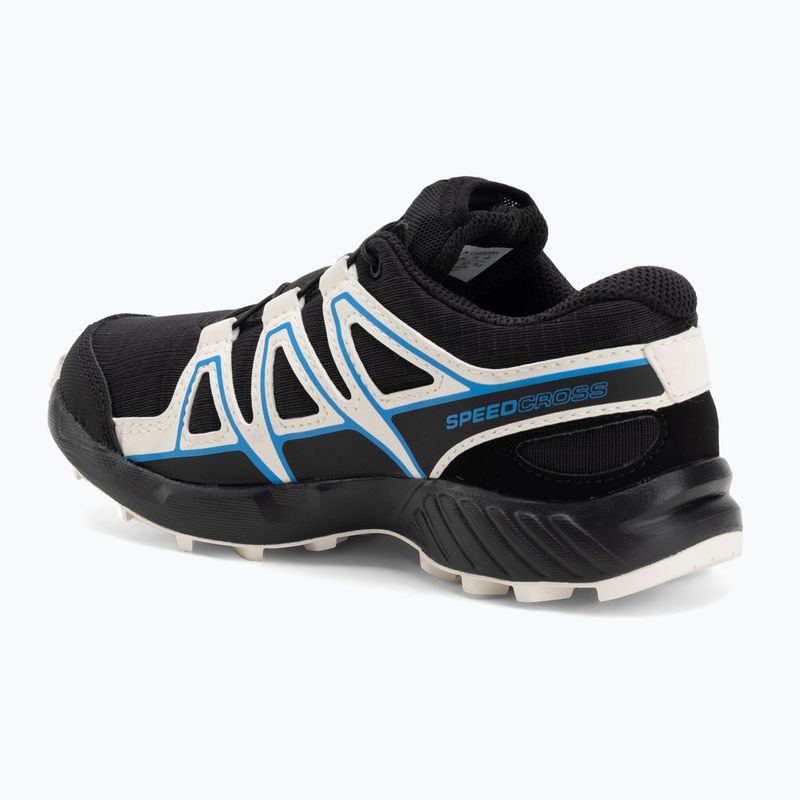 Кросівки для бігу дитячі Salomon Speedcross Waterproof black/vanilla ice/french blue 3