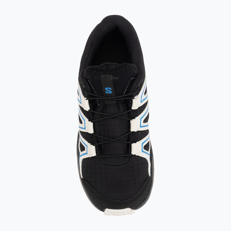 Кросівки для бігу дитячі Salomon Speedcross Waterproof black/vanilla ice/french blue 5