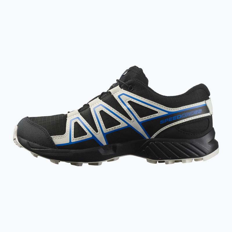 Кросівки для бігу дитячі Salomon Speedcross Waterproof black/vanilla ice/french blue 9