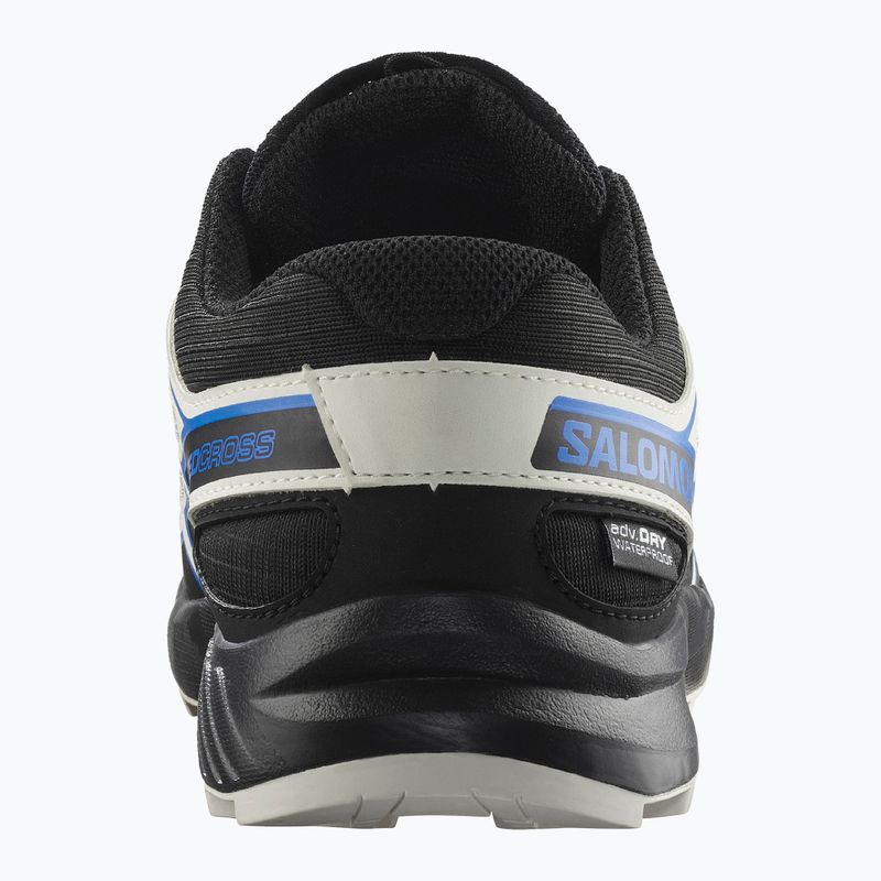 Кросівки для бігу дитячі Salomon Speedcross Waterproof black/vanilla ice/french blue 10