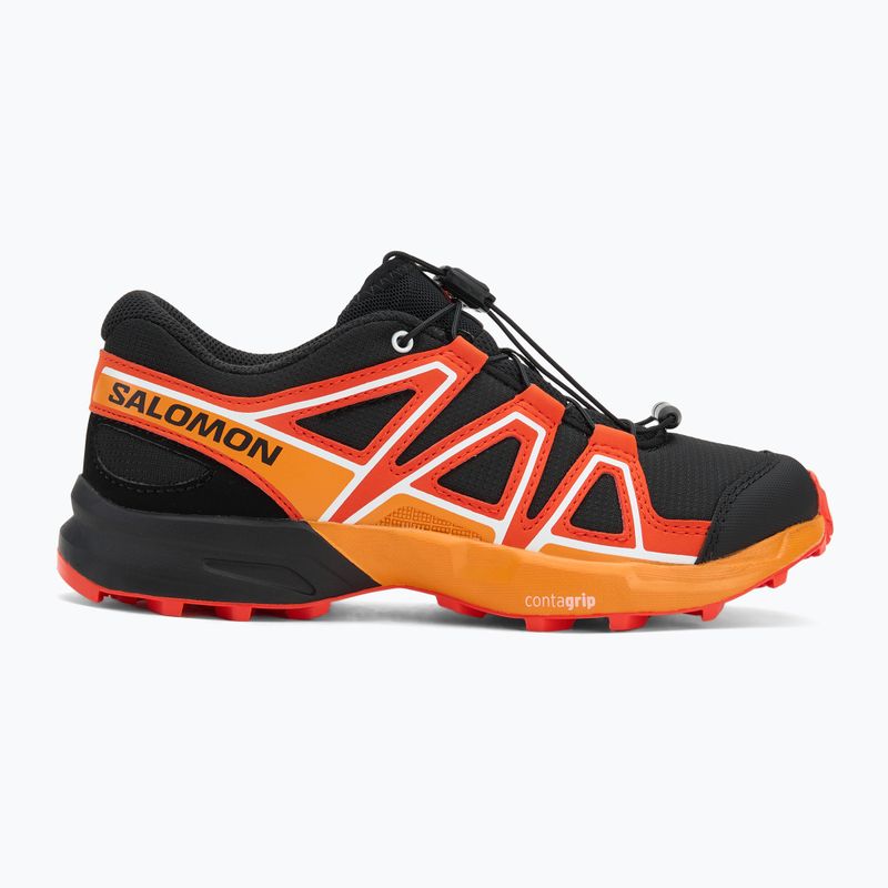 Кросівки трекінгові дитячі Salomon Speedcross black/cherry tomato/turmeric 2