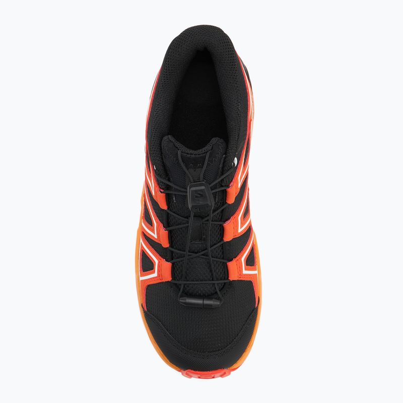 Кросівки трекінгові дитячі Salomon Speedcross black/cherry tomato/turmeric 5