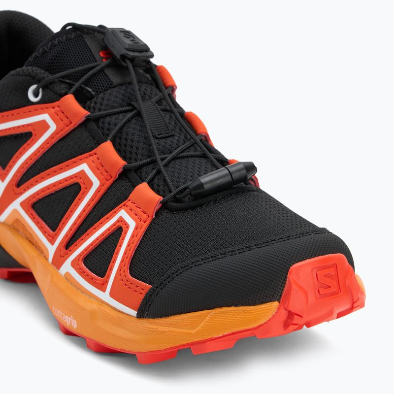 Кросівки трекінгові дитячі Salomon Speedcross black/cherry tomato/turmeric 7