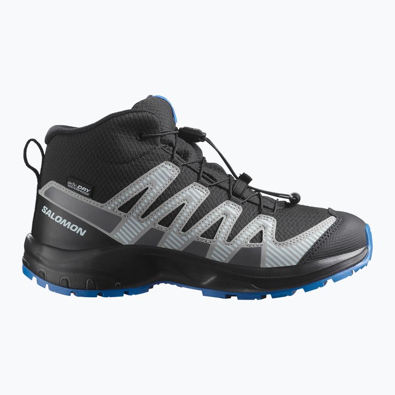 Дитячі туристичні черевики Salomon XA PRO V8 MID WP black/monument /french blue 8