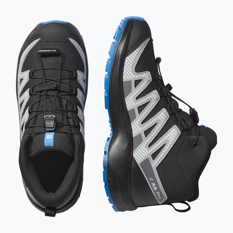 Дитячі туристичні черевики Salomon XA PRO V8 MID WP black/monument /french blue 13