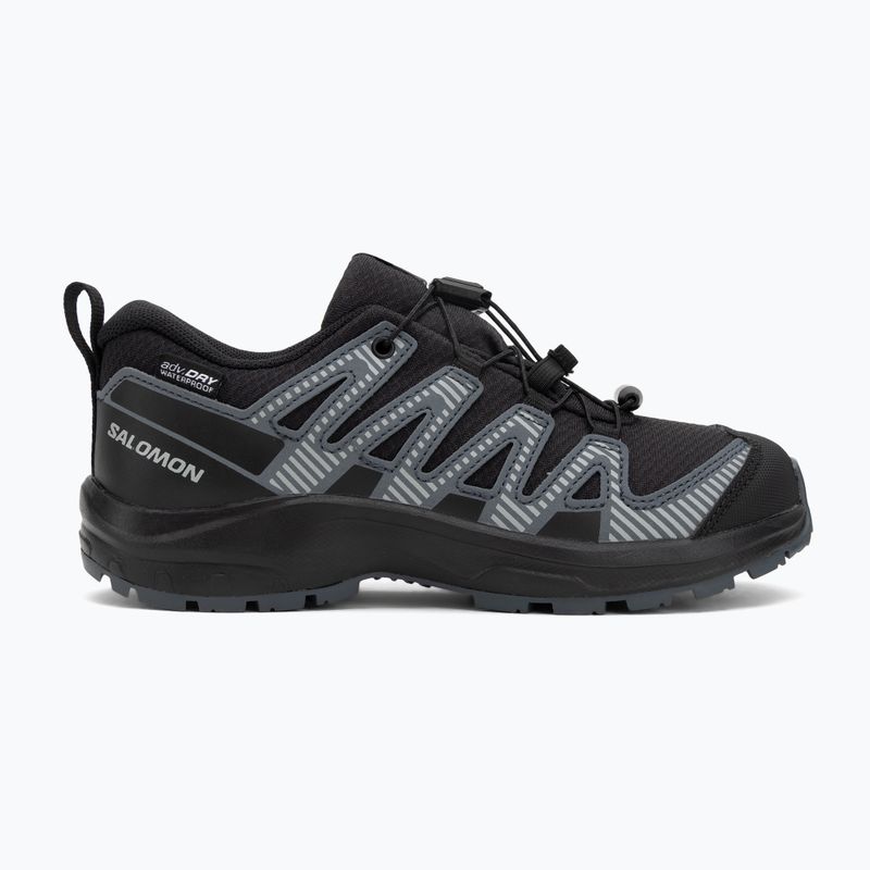 Кросівки трекінгові дитячі Salomon XA Pro 3D V8 Waterproof black/turbulence/quarry 2