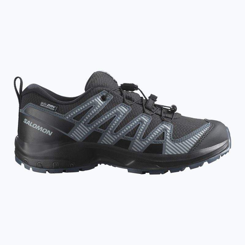 Кросівки трекінгові дитячі Salomon XA Pro 3D V8 Waterproof black/turbulence/quarry 8