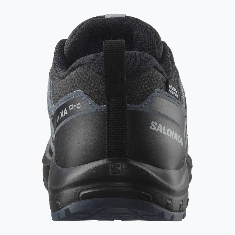 Кросівки трекінгові дитячі Salomon XA Pro 3D V8 Waterproof black/turbulence/quarry 10