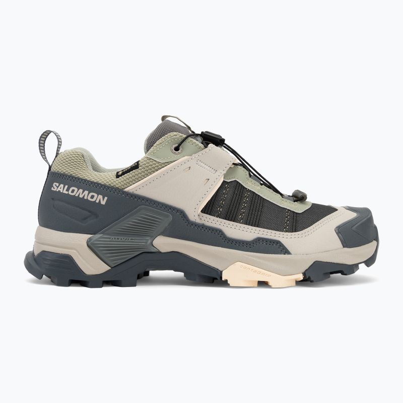 Жіночі трекінгові черевики Salomon X ULTRA 5 GTX морська трава / турбулентність / ніжний персик 2