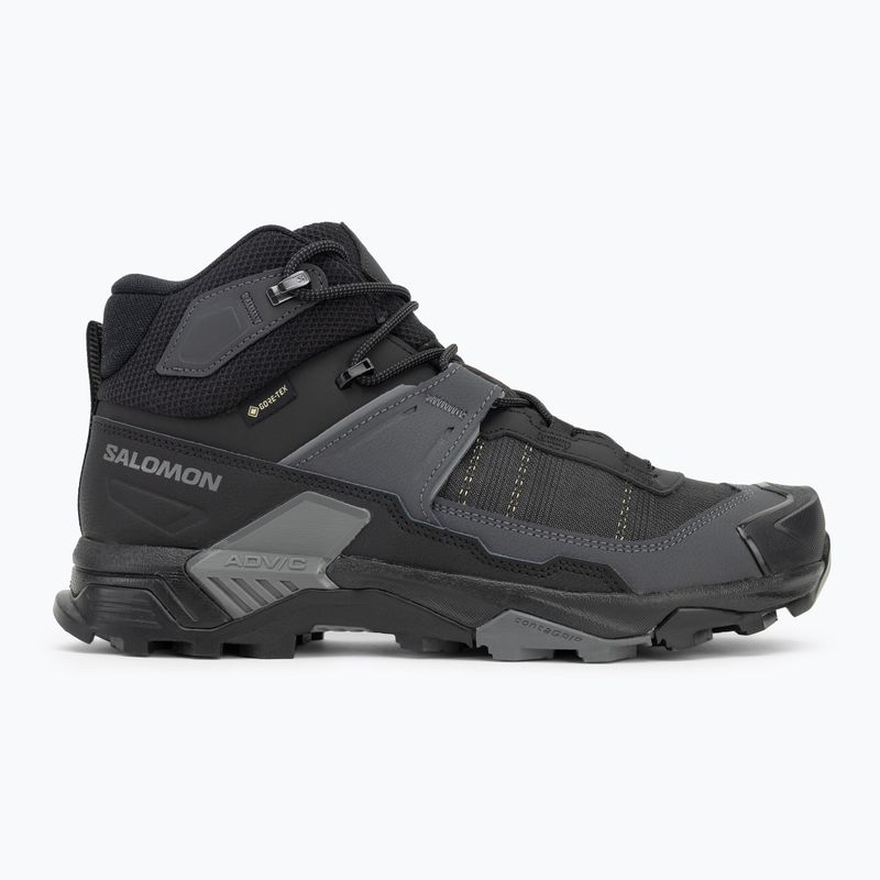 Черевики трекінгові чоловічі Salomon X Ultra 5 MID Wide GTX black/asphalt/ castlerock 2
