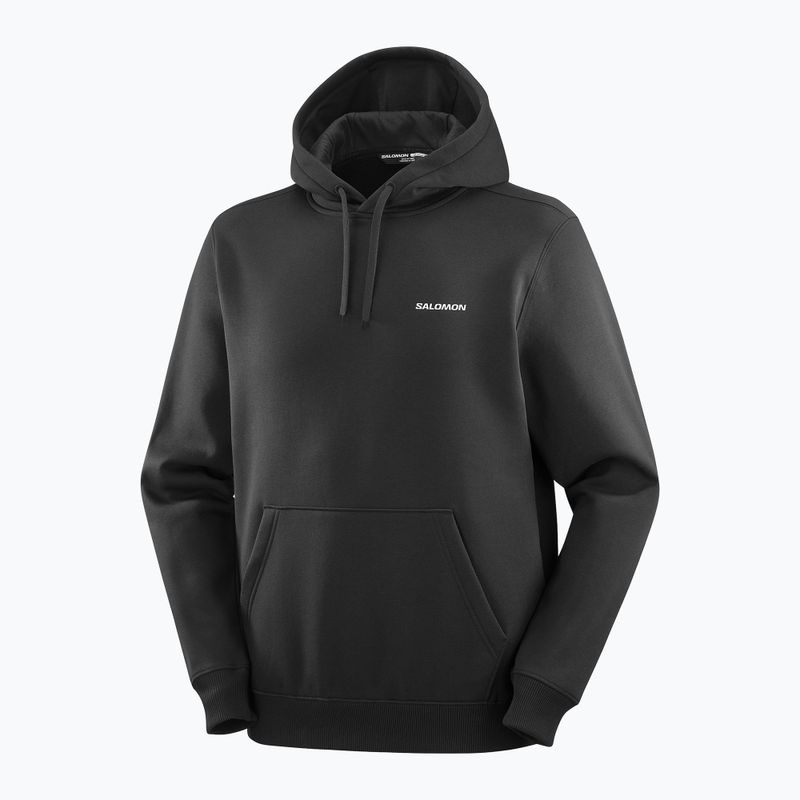 Кофта чоловіча Salomon Chest Logo Hoodie deep black 3