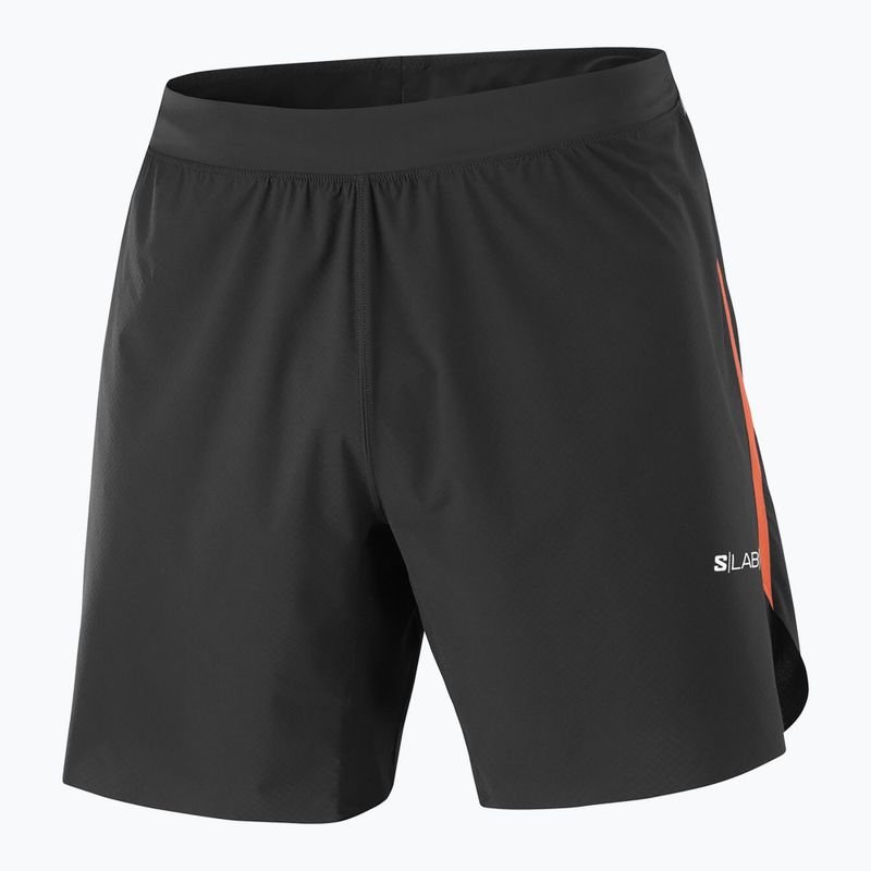 Шорти для бігу чоловічі Salomon S/Lab Speed Spl 7" deep black / fiery red 6