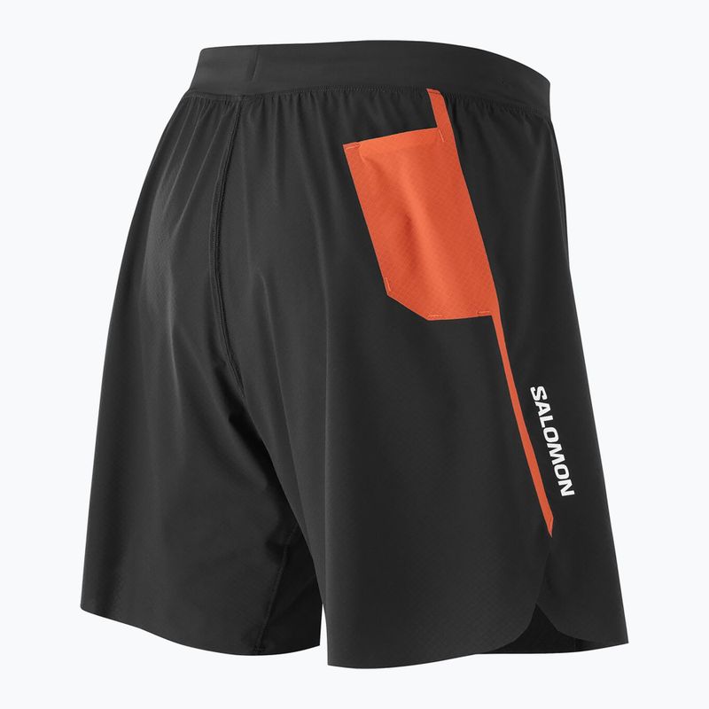 Шорти для бігу чоловічі Salomon S/Lab Speed Spl 7" deep black / fiery red 7