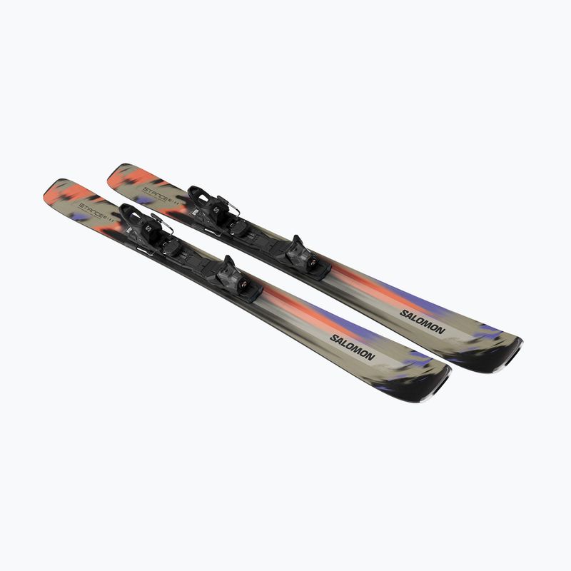 Лижі гірські + кріплення Salomon Stance 80 + M10 GW kelp/nasturtium 4