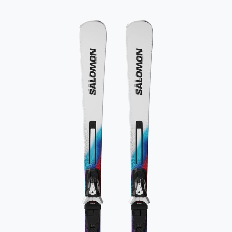 Лижі гірські Salomon Addikt + Кріплення MI12 GW white/neon blue/red 4