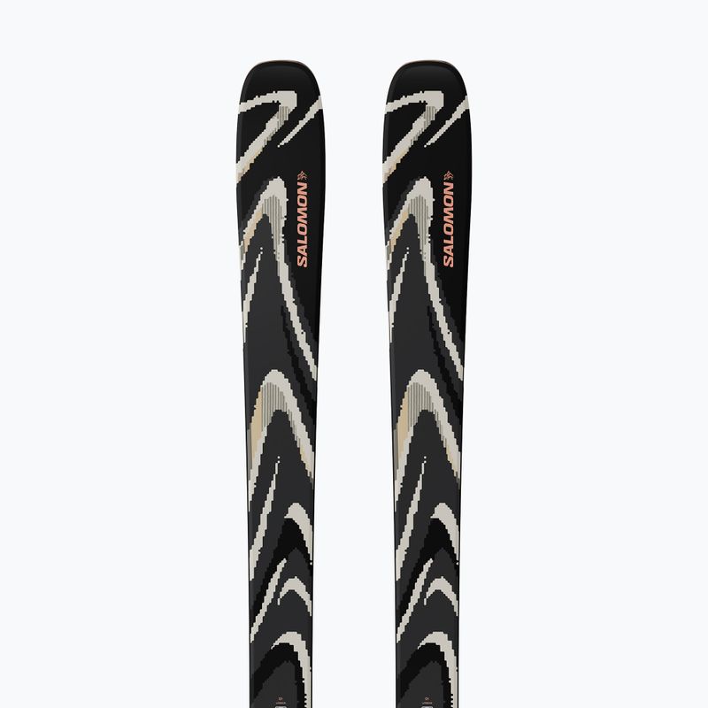 Лижі гірські Salomon QST 94 Black black/almond milk 3