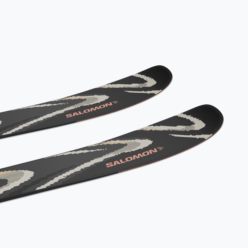 Лижі гірські Salomon QST 94 Black black/almond milk 4