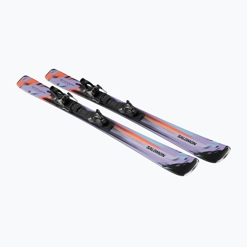 Лижі гірські Salomon Stance Pro 86 + Кріплення MI12 GW violet tulip/nasturtium/black 3