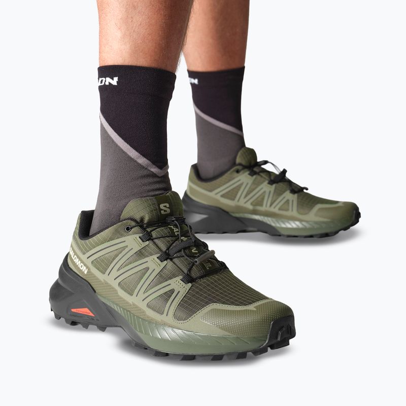 Кросівки для бігу чоловічі Salomon Speedcross Peak olive night/deep lichen green/black 14