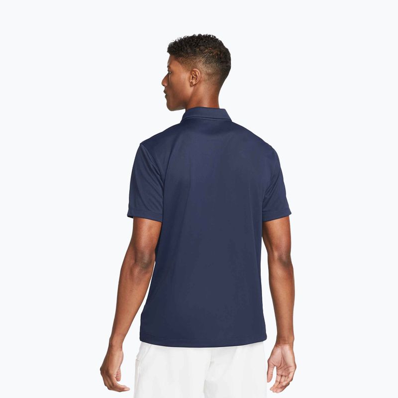 Футболка тенісна чоловіча Nike Court Dri-Fit Polo Solid obsidian/white 3
