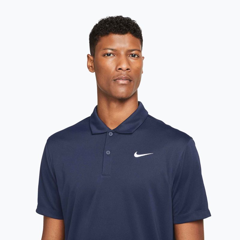 Футболка тенісна чоловіча Nike Court Dri-Fit Polo Solid obsidian/white 4