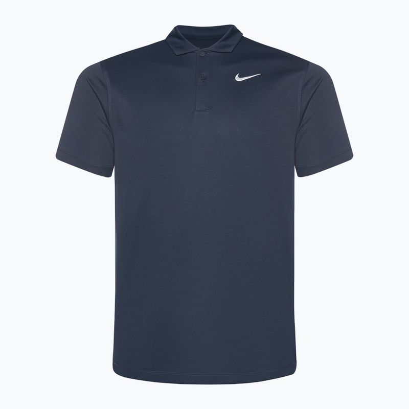 Футболка для тенісу чоловіча Nike Court Dri-Fit Polo Solid obsidian/white