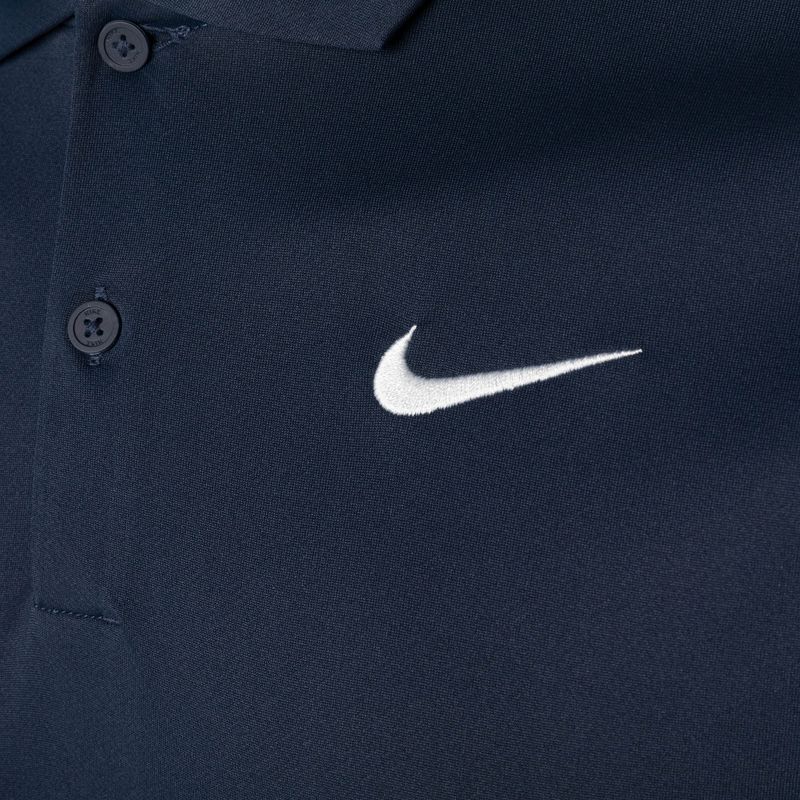 Футболка для тенісу чоловіча Nike Court Dri-Fit Polo Solid obsidian/white 3